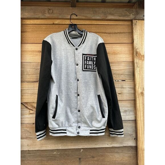 Faith Family Funds Men's Medium Varsity Style Jacket The F. Life Brand - Picture 1 of 10